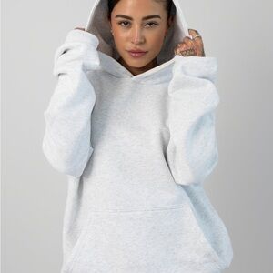 Comfrt Heather Gray Hoodie Signature Unisex Large-NEW